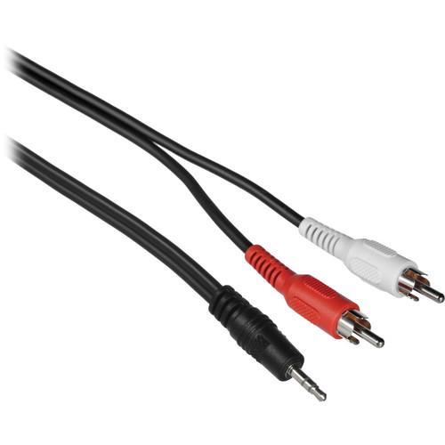 Comprehensive Stereo 3.5mm Mini Phone Male to Two RCA Male Y-Cable - 3