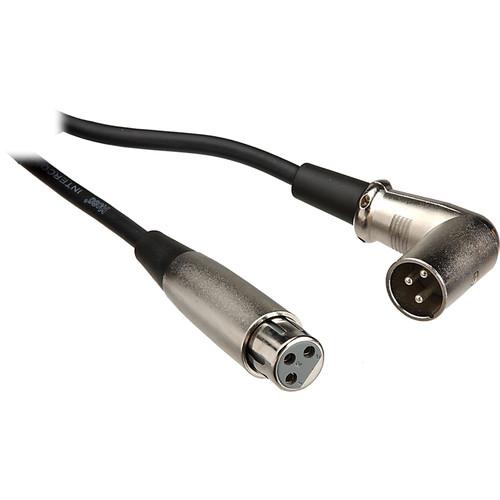 Hosa Technology 3-Pin XLR Female to XLR Angled Male Balanced Interconnect Cable - 1.5