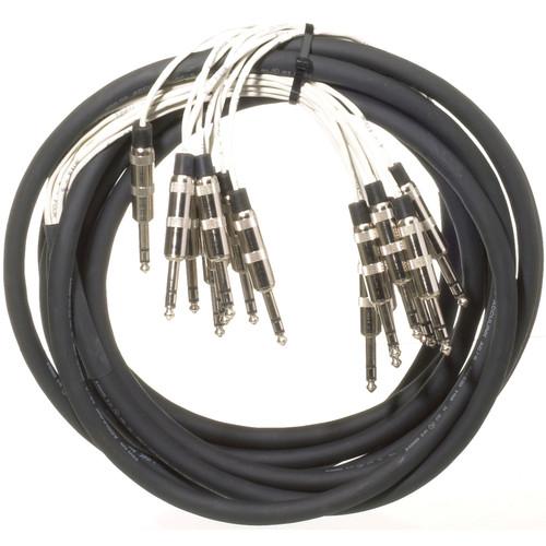 Pro Co Sound MT8BQBQ-20 Analog Harness Cable 8x 1 4" TRS Phone Male to 8x 1 4" TRS Phone Male