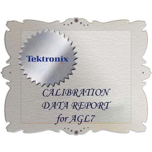 Tektronix D1 Calibration Data Report for AGL7