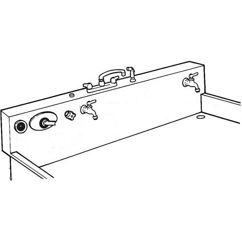 Arkay PP3 Factory Installed Plumbing Package for 60" Premium Standard Stainless Steel and Fiberglass Sinks