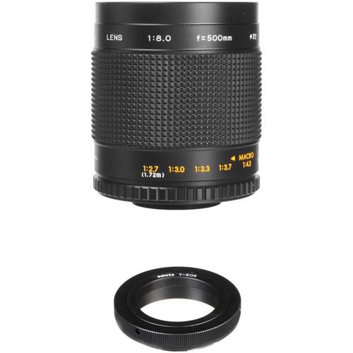Bower 500mm f 8.0 Manual Focus Telephoto Lens for Canon EOS