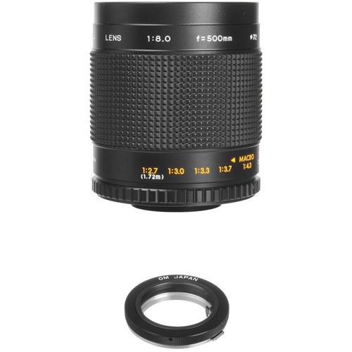 Bower 500mm f 8.0 Manual Focus Telephoto Lens for Olympus OM