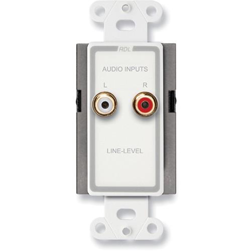 RDL D-J2 Wall Mount RCA Line-Level Input Panel
