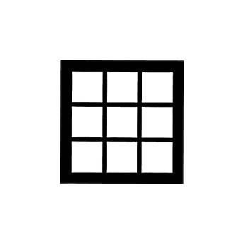 Chimera Window Pattern for 24x24" Micro Frame - French Door