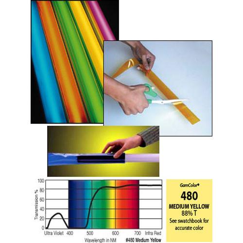 Gam #T480 Supertube Fluorescent Filter - T5 48" - Medium Yellow