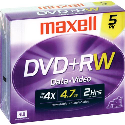 Maxell DVD RW 4.7GB, 4x, Rewritable Recordable Disc in Jewel Case