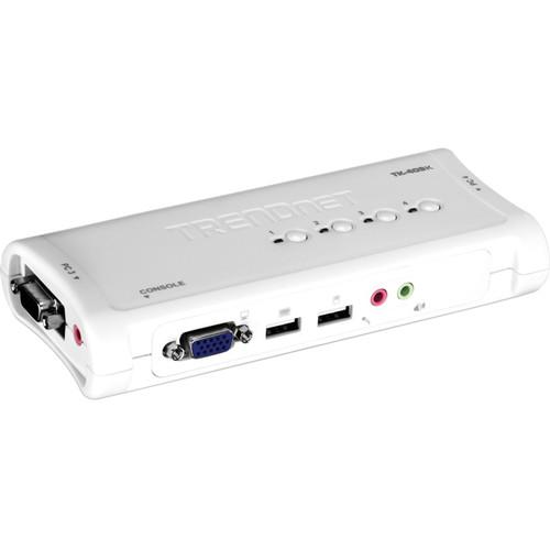 TRENDnet 4-Port USB Audio KVM Switch - VGA