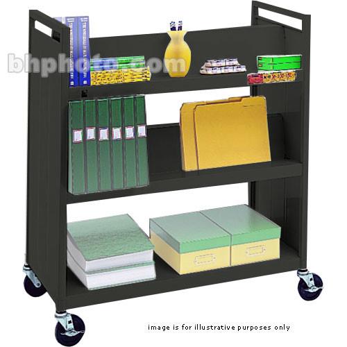Bretford VF336-RN5 Book and Utility Truck with Four Slanted Shelves, One Flat Shelf, and 5" Casters