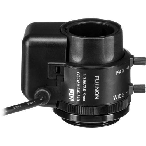Fujinon 1 3" CS Mount 2.9-8mm f 0.95 Auto Iris Lens with Long Cable