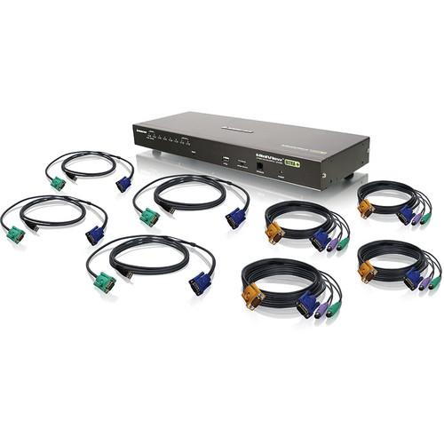 IOGEAR 8-Port USB PS 2 Combo KVMP Switch With Cables