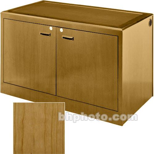Sound-Craft Systems 2-Bay Equipment Storage Credenza - Veneer Natural Cherry