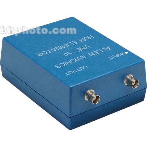 Allen Avionics VNE-50 Video Noise Eliminator, Hum and Noise Eliminator, One I O, 50 ohms, ABS Plastic Housing