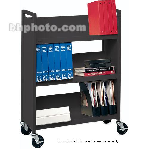 Bretford L330-RN5 Mobile Book and Utility Truck with Three Slanted Shelves and 5" Casters