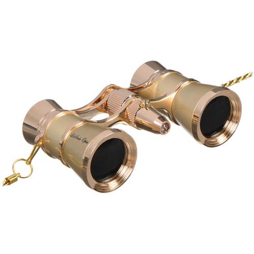 LaScala Optics 3x25 Carmen Opera Glasses with Red LED Flashlight