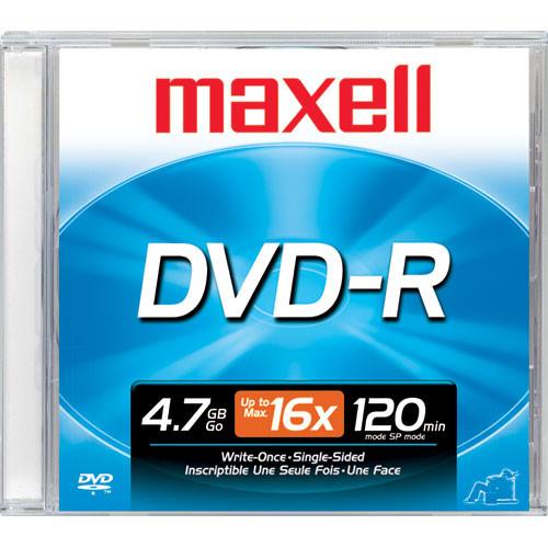 Maxell DVD-R 4.7GB Write-Once, 16x Recordable Disc in Jewel Case