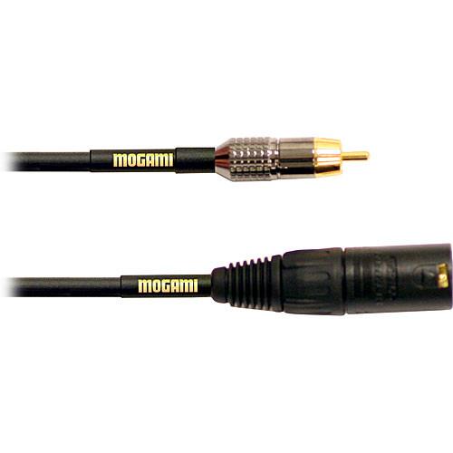 Mogami Gold 3-Pin XLR Male to RCA Male Audio Video Patch Cable - 6