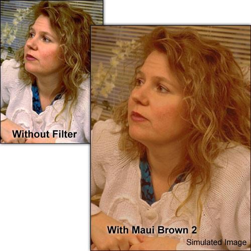 Schneider 5.65x5.65" Solid Color Maui Brown 2 Water White Glass Filter