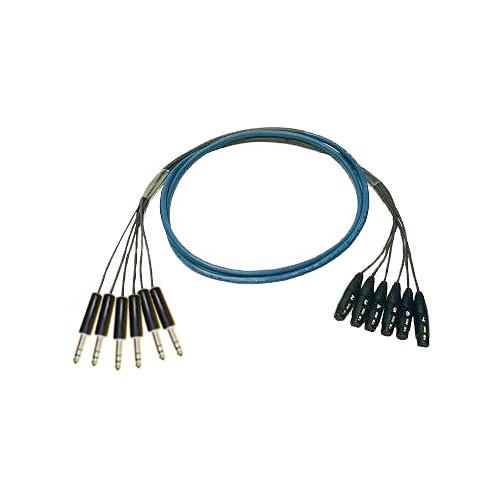 Whirlwind Medusa Multitrack 6 Channel 1 4" TRS Male to XLR Female Snake - 25