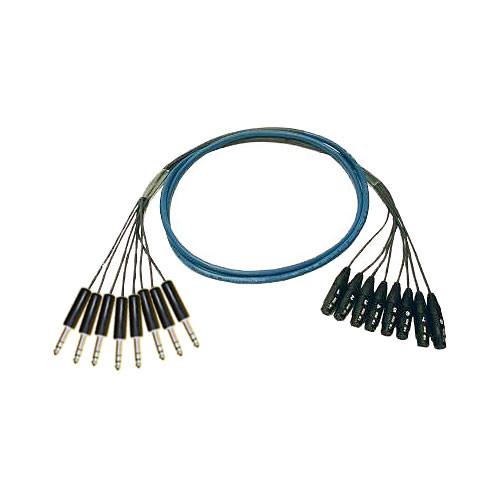 Whirlwind Medusa Multitrack 8 Channel 1 4" TRS Male to XLR Female Snake - 50