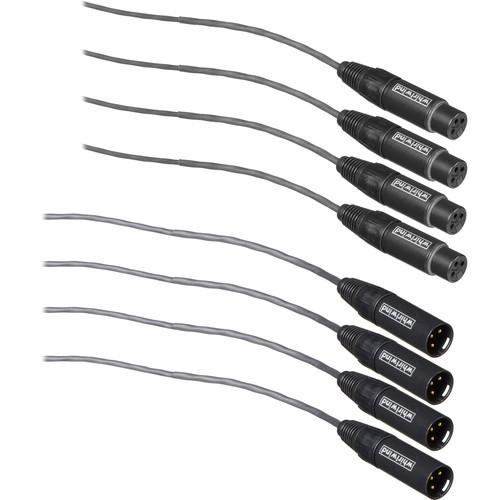 Whirlwind Medusa Multitrack Series Snake - 4 XLR Female Fan to 4 XLR Male Fan 10