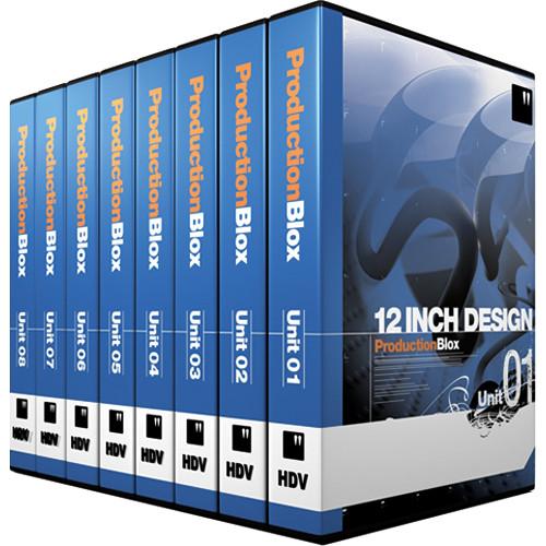 12 Inch Design ProductionBlox HDV Unit 01-08 - General Purpose Hi-Definition Royalty-Free Animated Backgrounds Collection - 1440x1080 29.97p - DVD