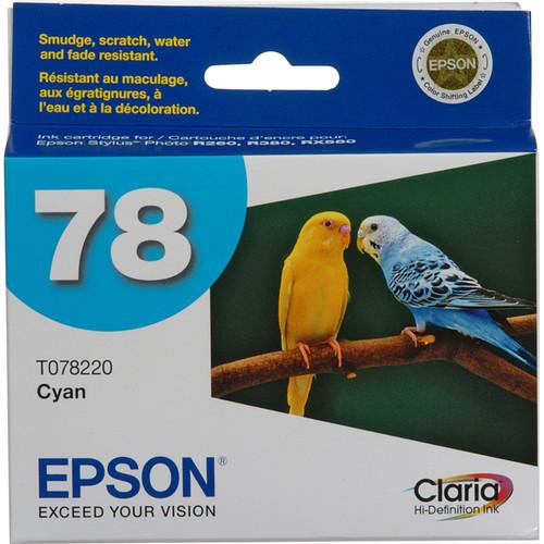 Epson 78 Claria Hi-Definition Cyan Ink Cartridge