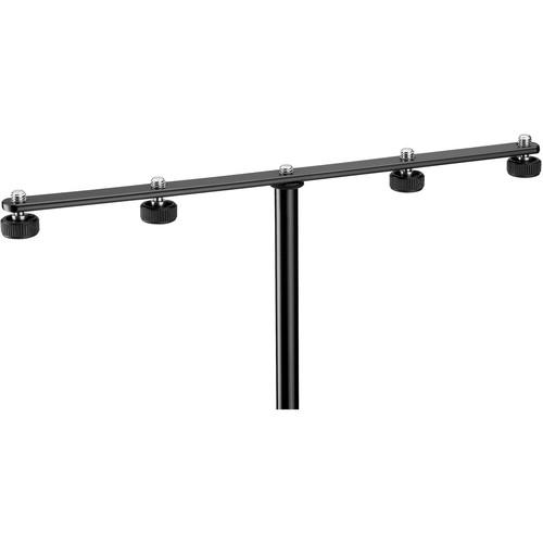 K&M 236 - Four Microphone Mounting Bar with 3 8" Locking Screws