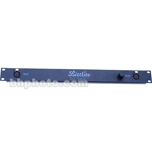 Littlite RLX Raklite Panel - Dual Gooseneck Lamp Panel with Two 3-pin XLR Connections and 120VAC Transformer