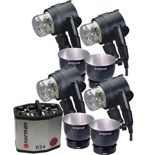 Norman D24 Pack, 4- IL2500 Head Reflector Kit