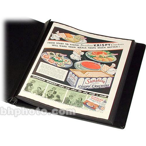 Print File Polyester Pages with Black Acid-Free Paper Inserts