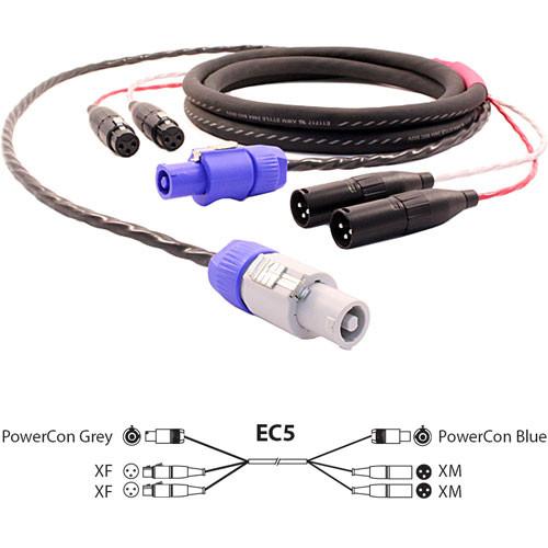 Pro Co Sound EC5 Siamese Twin AC & Audio Combo Cable- 25