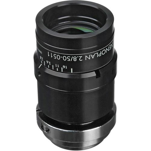 Schneider 21-1001976 1.3" 50mm f 2.8 C-Mount Xenoplan Compact Lens, Manual Focus, Manual Iris, Ring Lock