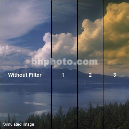 Schneider 5.65x5.65" Graduated Gold 3 Water White Glass Filter - Soft Edge