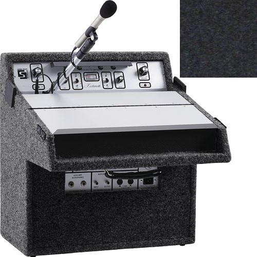 Sound-Craft Systems L46C All-Purpose Lecternette - Portable Public Address and Lectern System with 14 Watt Amplifier, Microphone, Speakers and Reading Light
