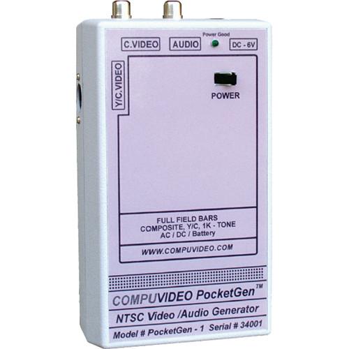 Compuvideo PG-1 PocketGen 1 Full Field Color Bar Generator, NTSC, Audio Tone, Composite , Y C Video