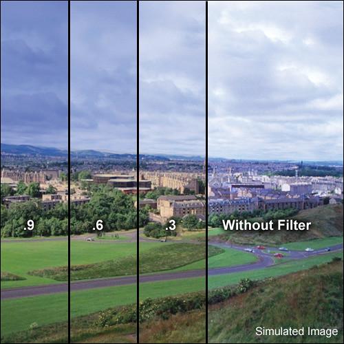 LEE Filters 4x6" Combination Graduated 85B to Neutral Density 0.6 Resin Filter - Hard Edge