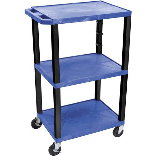 Luxor WT42EBL Tuffy Open Shelf Cart