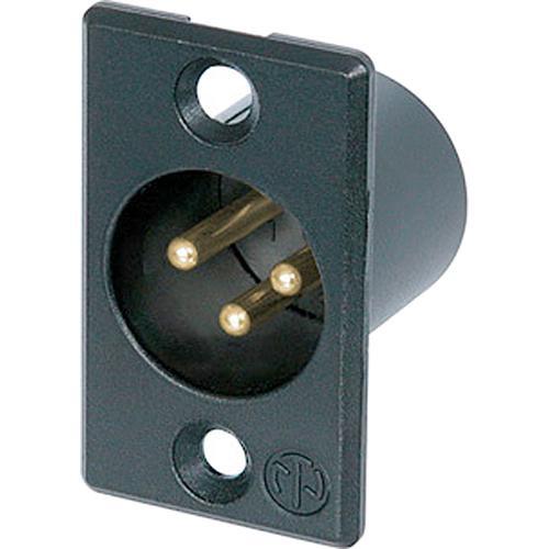 Neutrik 3 Pole Male Receptacle - Gold Solder Contacts