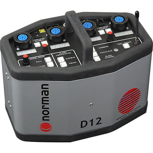 Norman D12R 1200 Watt Second Rapid Power Pack with Built-in Radio Slave