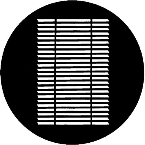 Rosco Standard Steel Gobo #7215 - Louvre - Size B 86mm