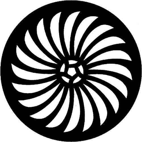 Rosco Standard Steel Gobo #7427 - Pin Wheel - Size M 66mm
