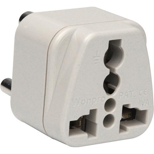 Travel Smart by Conair NWG-14C Grounded Adapter Plug USA to India Hong Kong