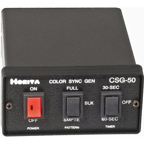 Horita CSG-50 Color Bar Black Burst Sync Audio Tone Generator, Timer, Full Field or SMPTE Color Bars, NTSC