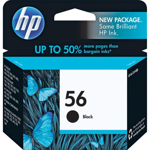 HP 56 Black Inkjet Print Cartridge, HP, 56, Black, Inkjet, Print, Cartridge