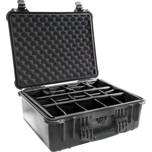 Pelican 1554 Waterproof 1550 Case with Black Divider Set