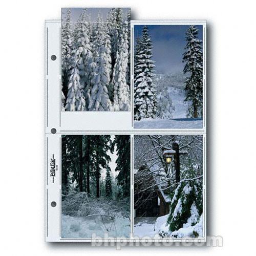 Print File Premium Series-G Archival Storage Page for Prints - 4x6" - Holds 8 Prints - 25 Pack