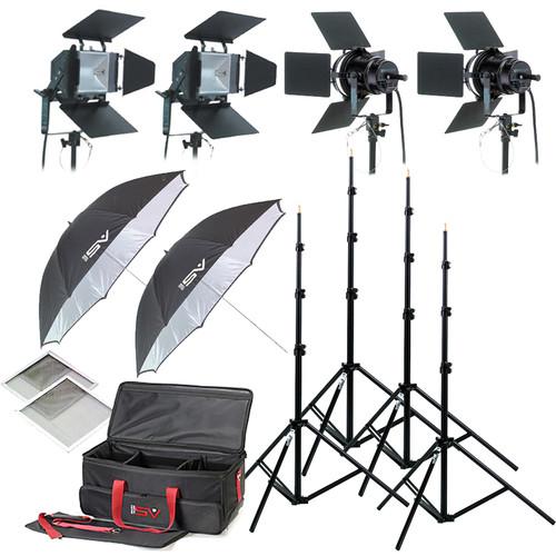 Smith-Victor K79 4-Light 3200-Watt Professional Studio Lighting Kit