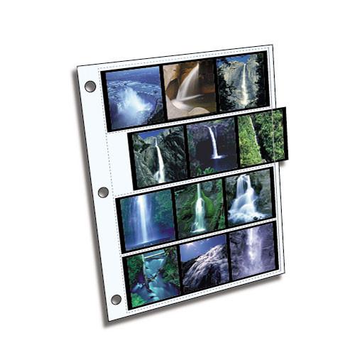 ClearFile Archival Plus Negative Page, 6x6cm , 4-Strips of 3-Frames - 100 Pack