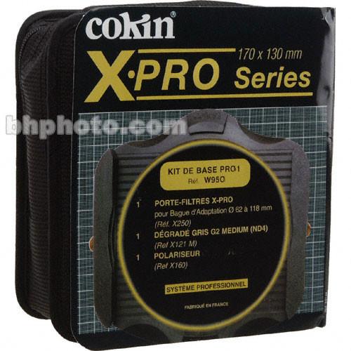 Cokin X-Pro W950 Pro Basic Filter Kit 1: Includes X-Pro Filter Holder, Linear Polarizer and Gradual Grey G2 Medium Filter